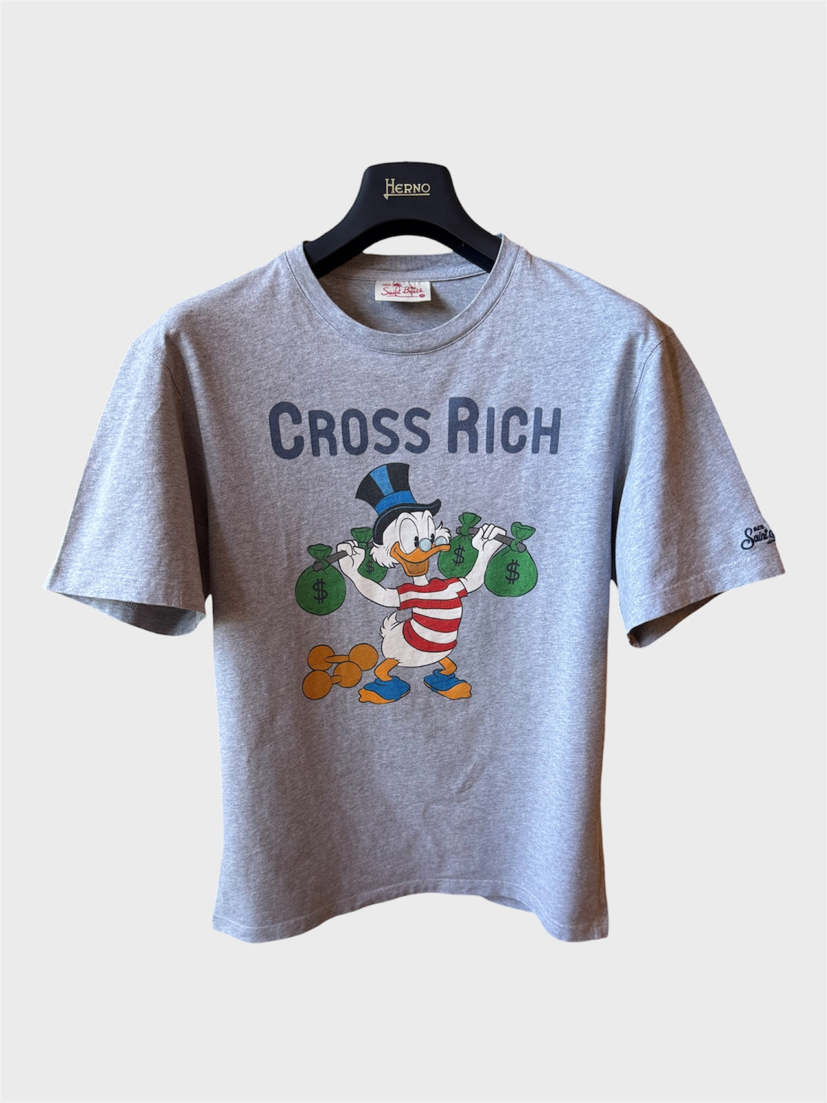Maglia Saint Barth "Cross Rich" grigia