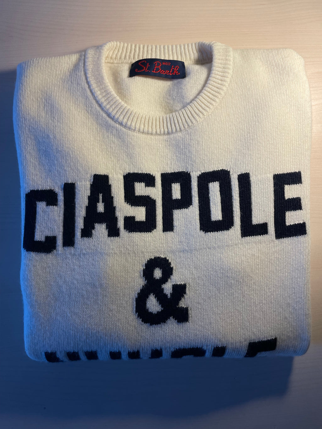 Maglione Saint Barth "Ciaspole e nuvole"
