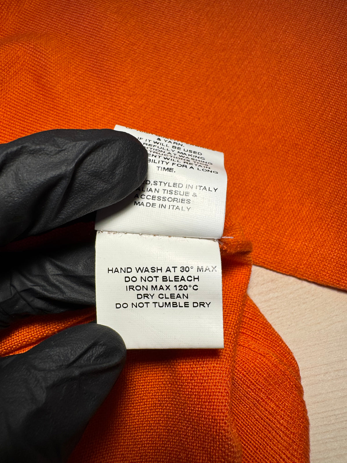 Maglione Paolo Pecora girocollo arancione