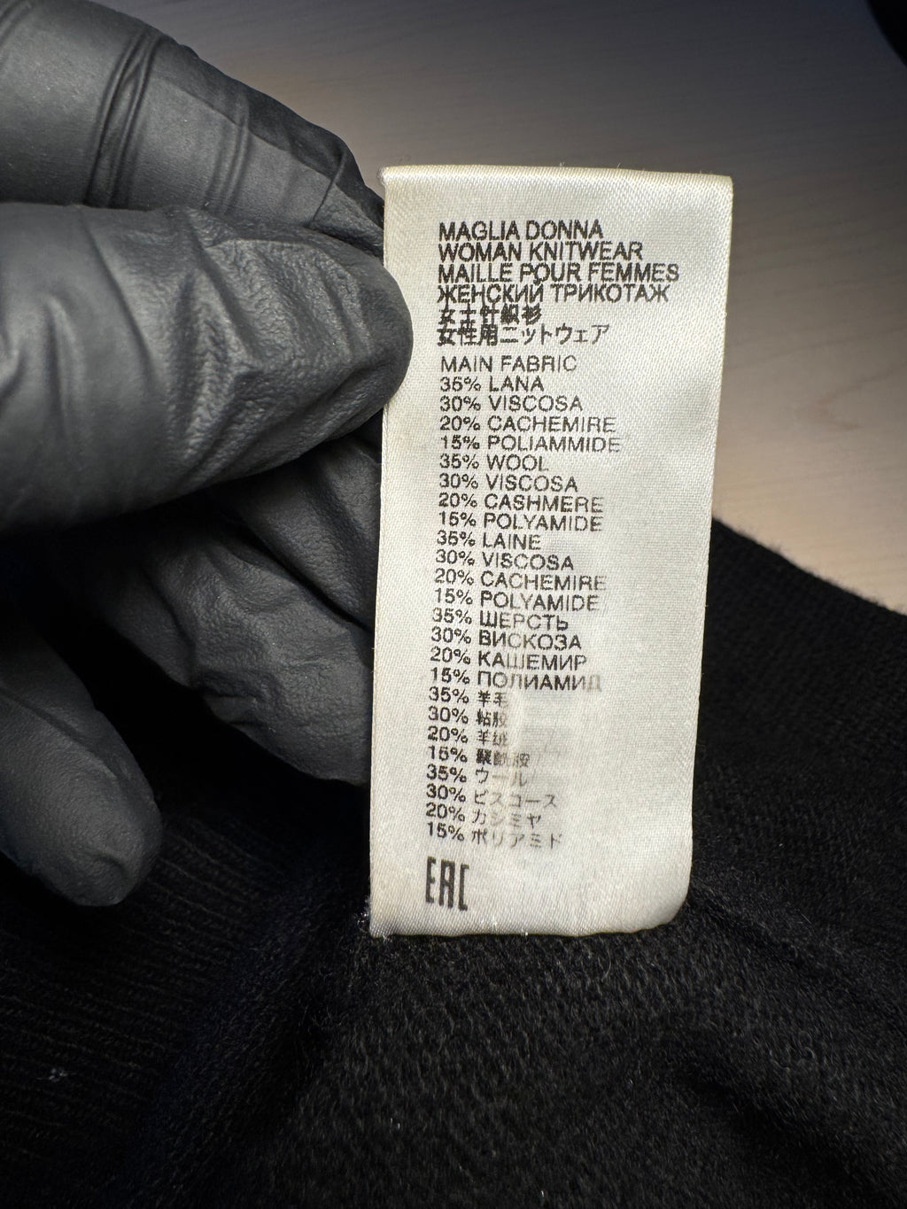 Maglione Saint Barth "Se Mi Lasci Non Vale" nero