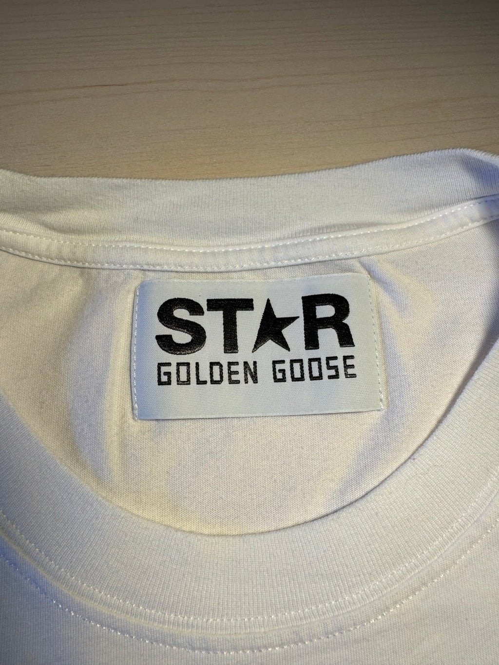 Maglia Golden Goose Star bianca stella rossa