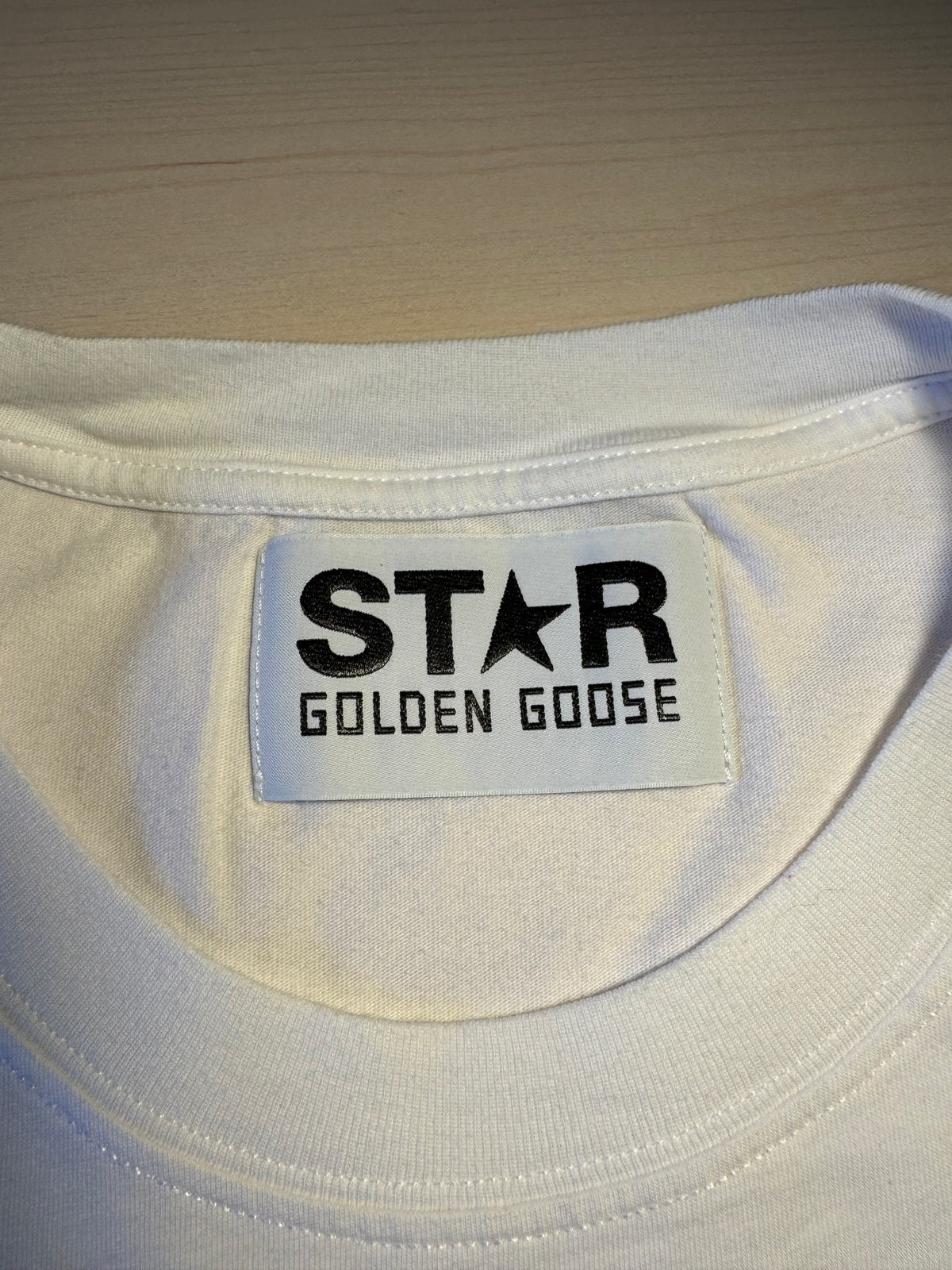 Maglia Golden Goose Star bianca stella rossa