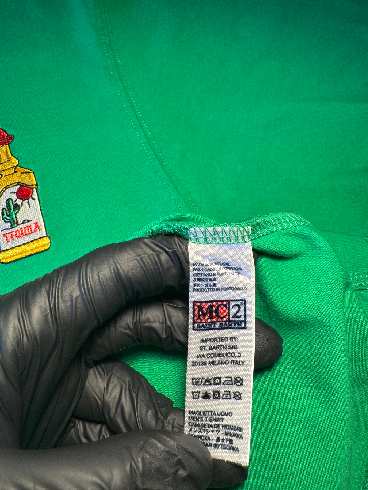 Maglia Saint Barth "Tequila a Go-Go” verde
