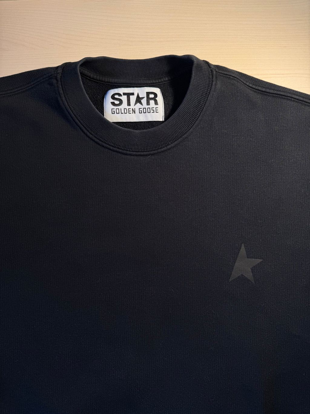 Felpa Golden Goose Star nera stella nera
