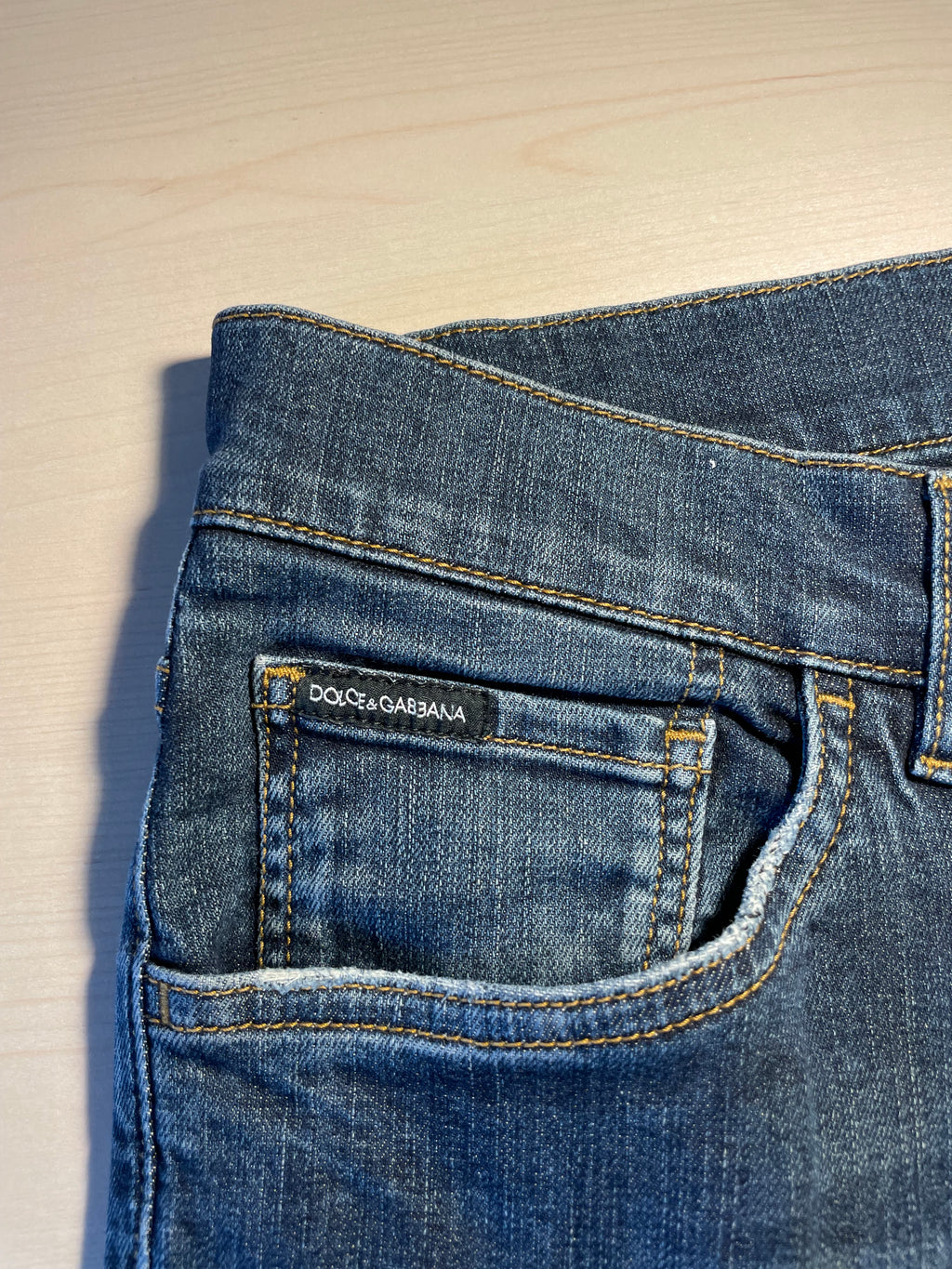 Jeans Dolce e Gabbana Denim Gold stretch