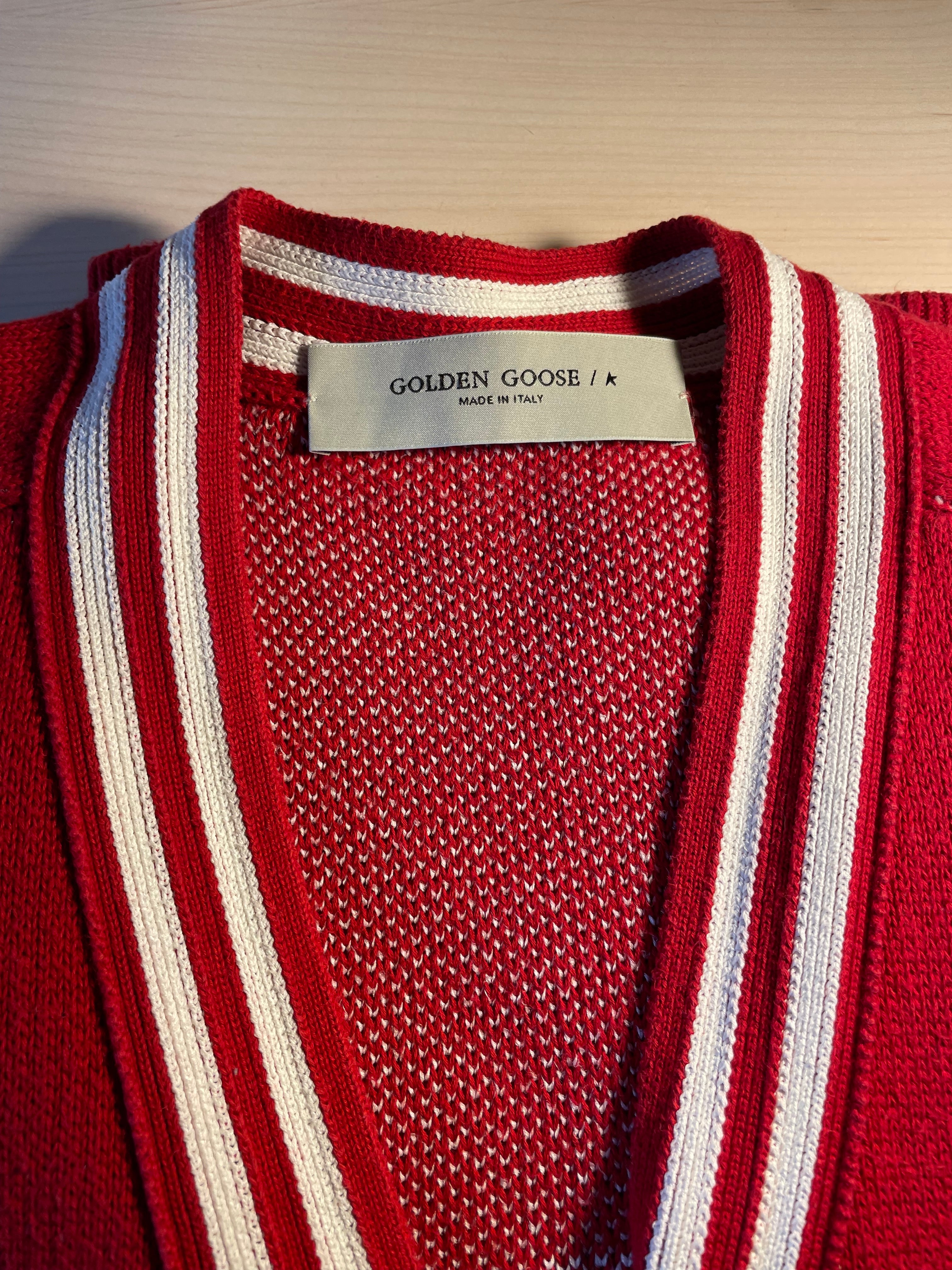 Cardigan Golden Goose "Optimism As Cultural Rebellion"
