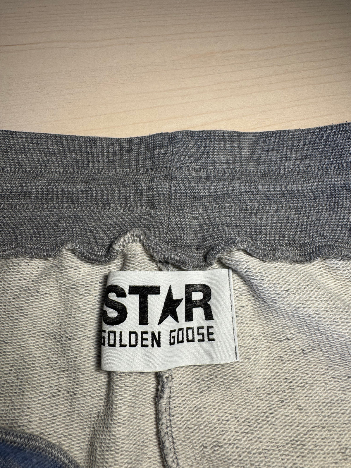 Pantaloni Golden Goose Star grigi stella oro