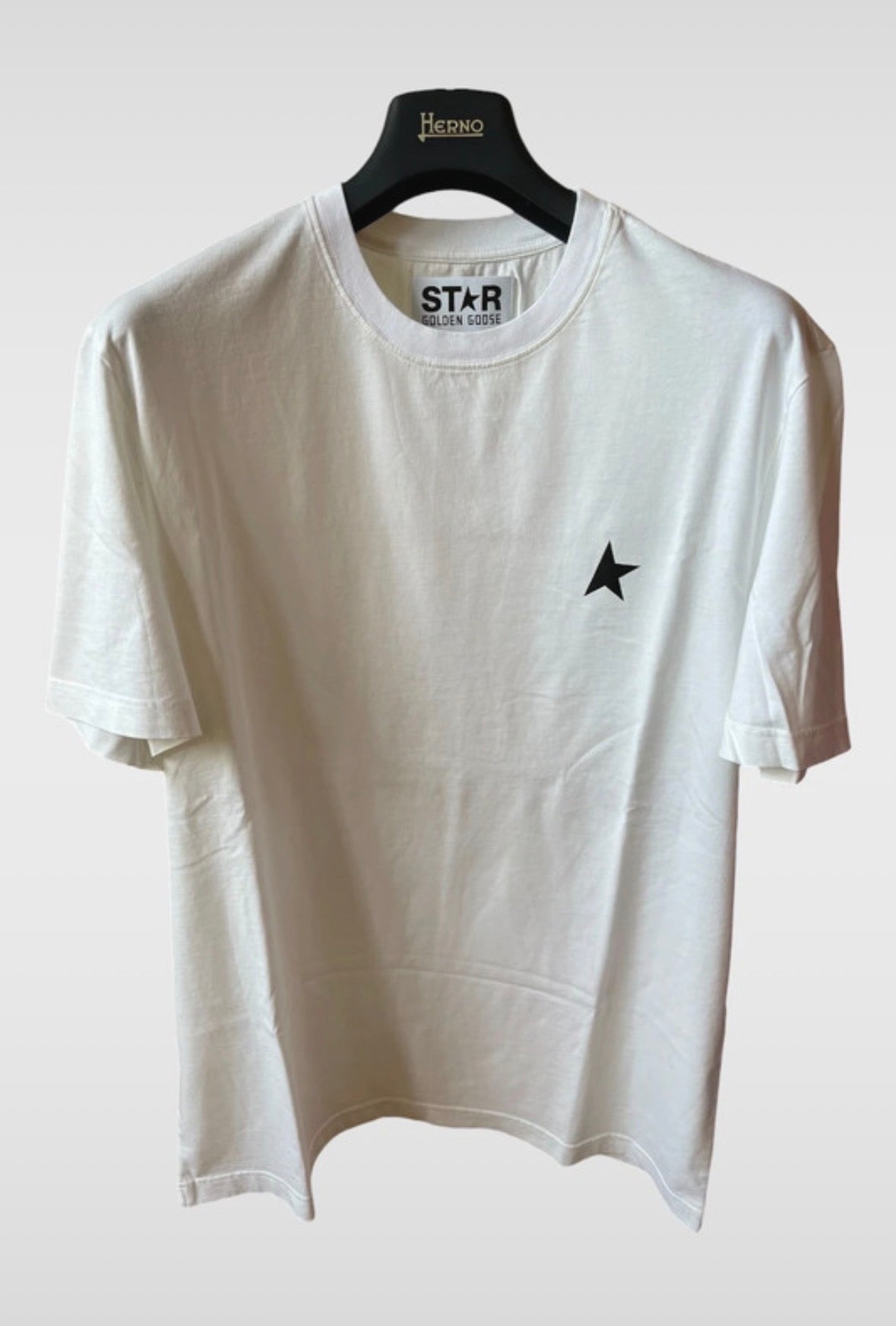 Maglia Golden Goose Star bianca stella nera