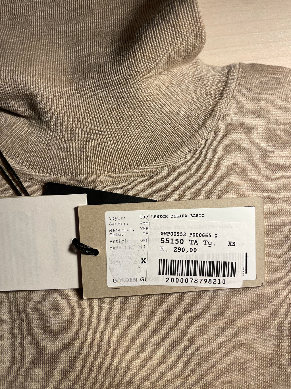 Maglione dolcevita Golden Goose beige