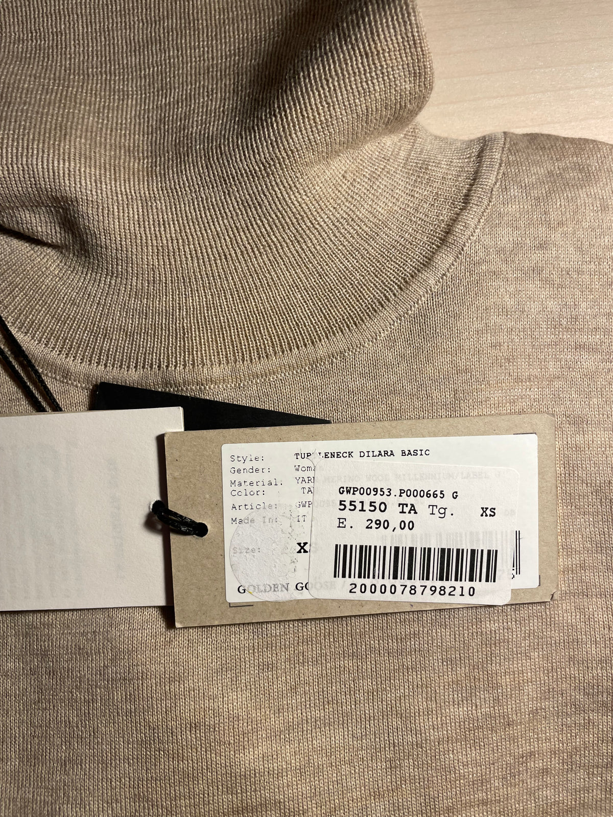 Maglione dolcevita Golden Goose beige
