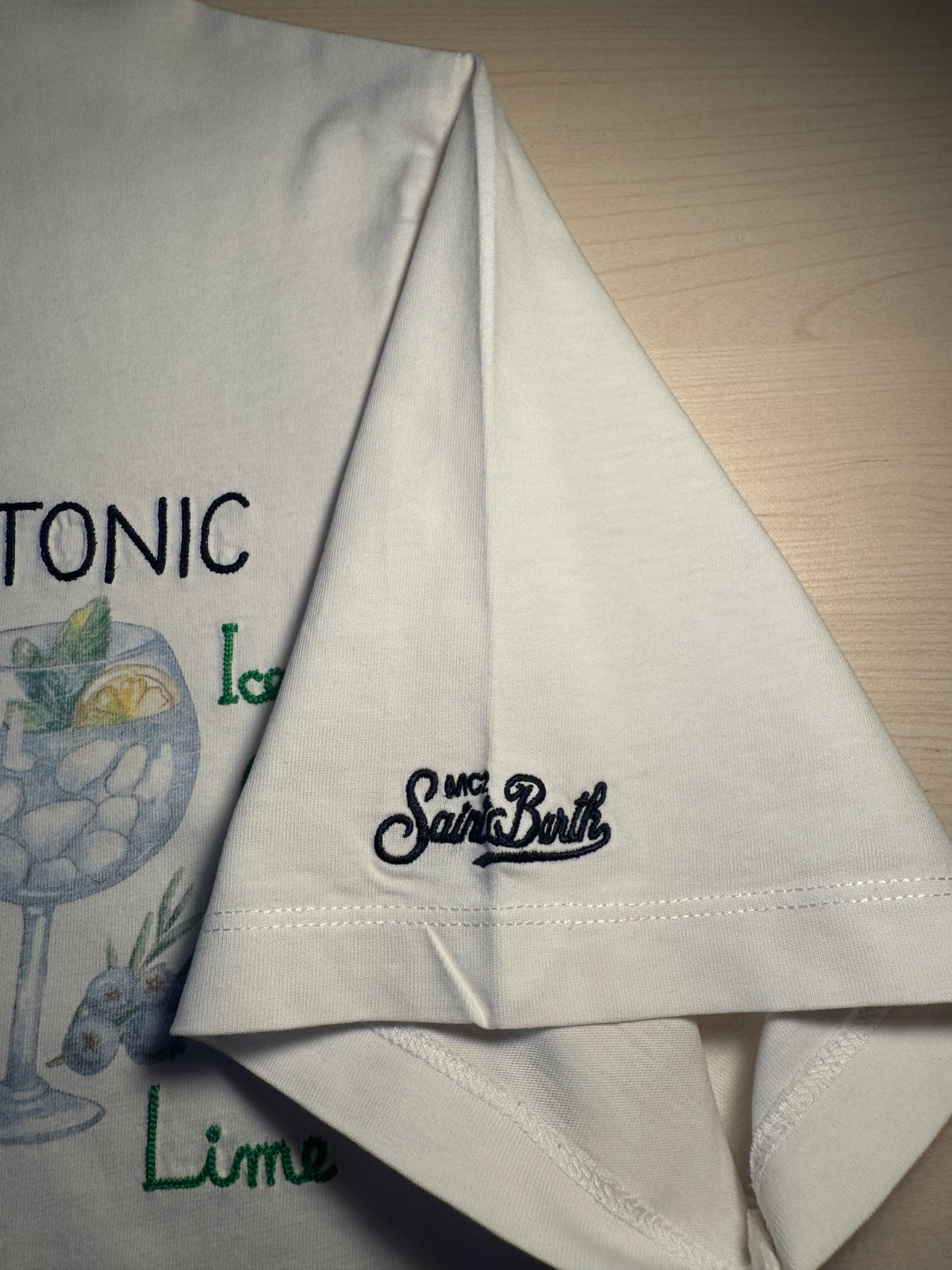 Maglia Saint Barth "Gin Tonic" bianca