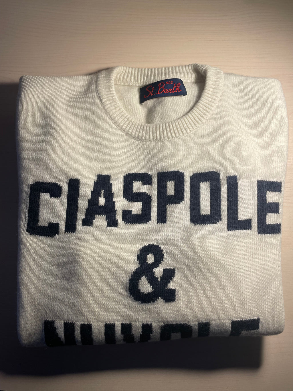 Maglione Saint Barth "Ciaspole e nuvole"