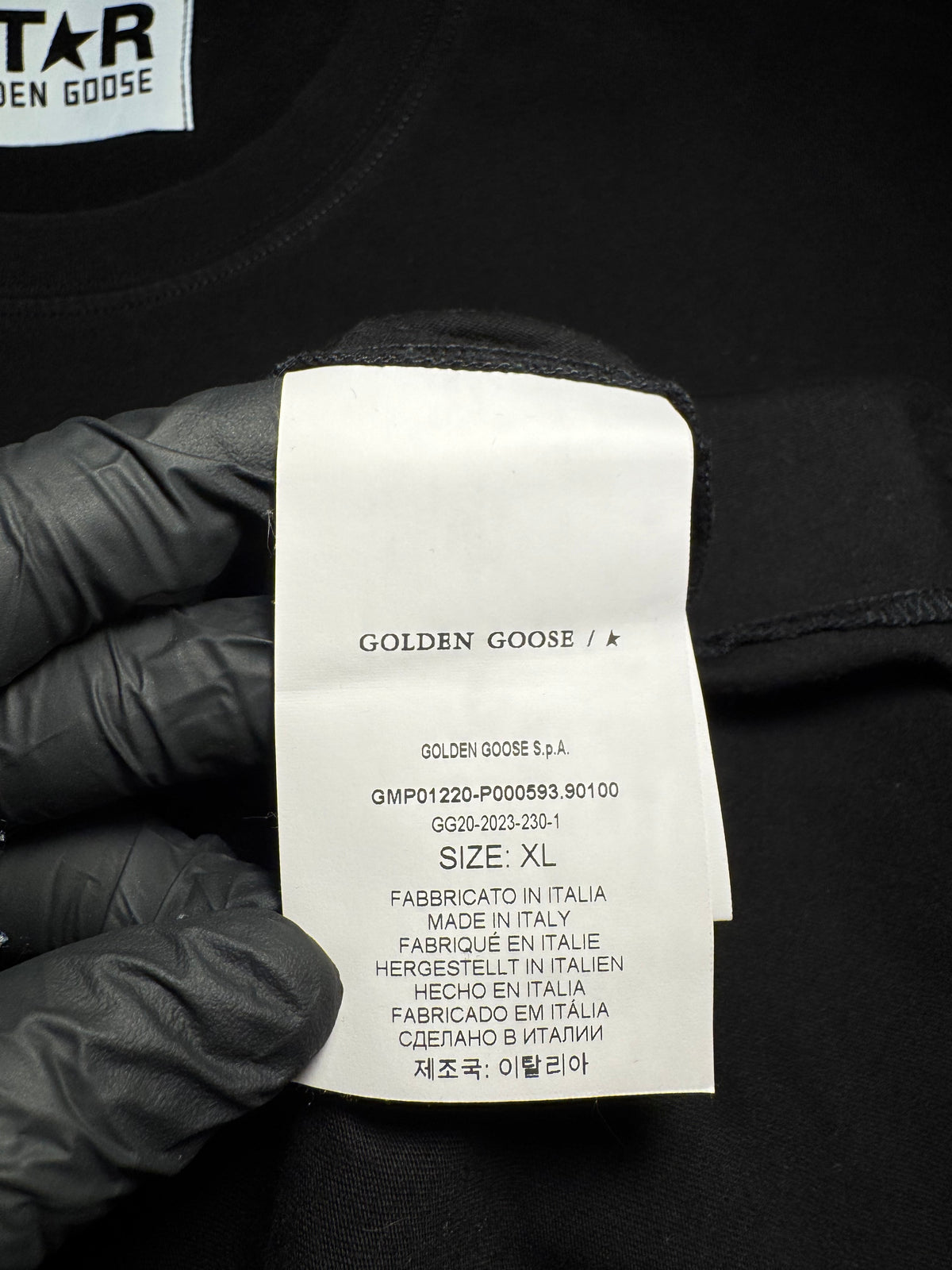 Maglia Golden Goose Star nera stella nera
