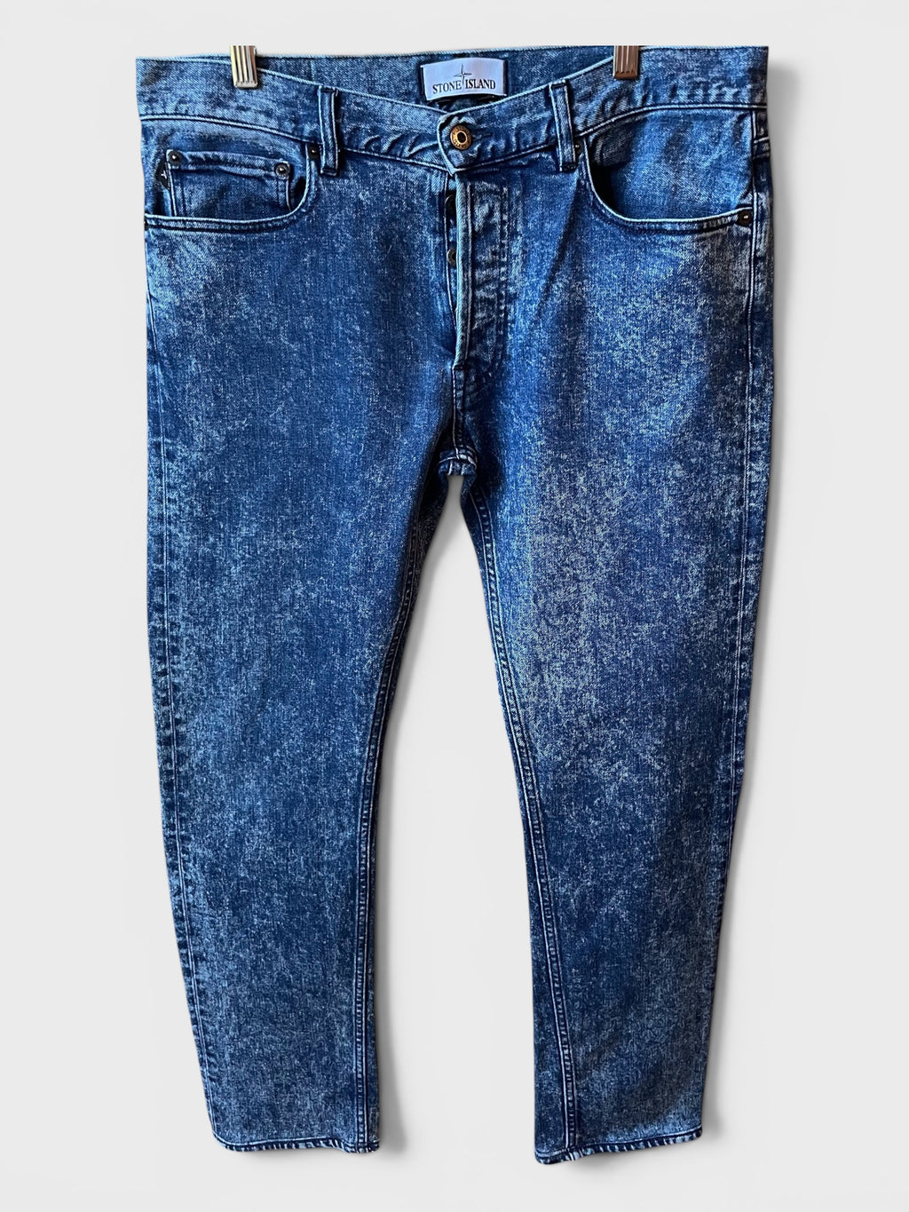 Jeans Stone Island L34, Type SL blu maculato