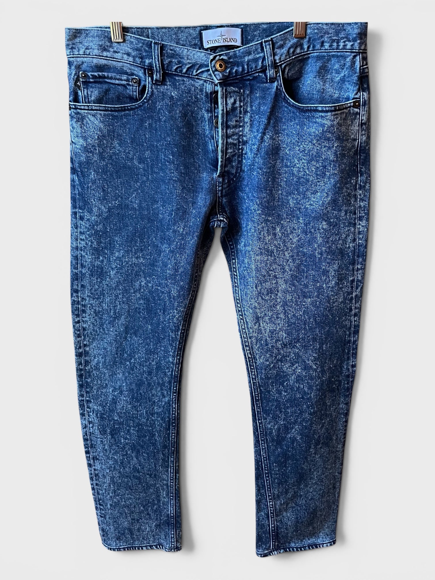 Jeans Stone Island L34, Type SL blu maculato