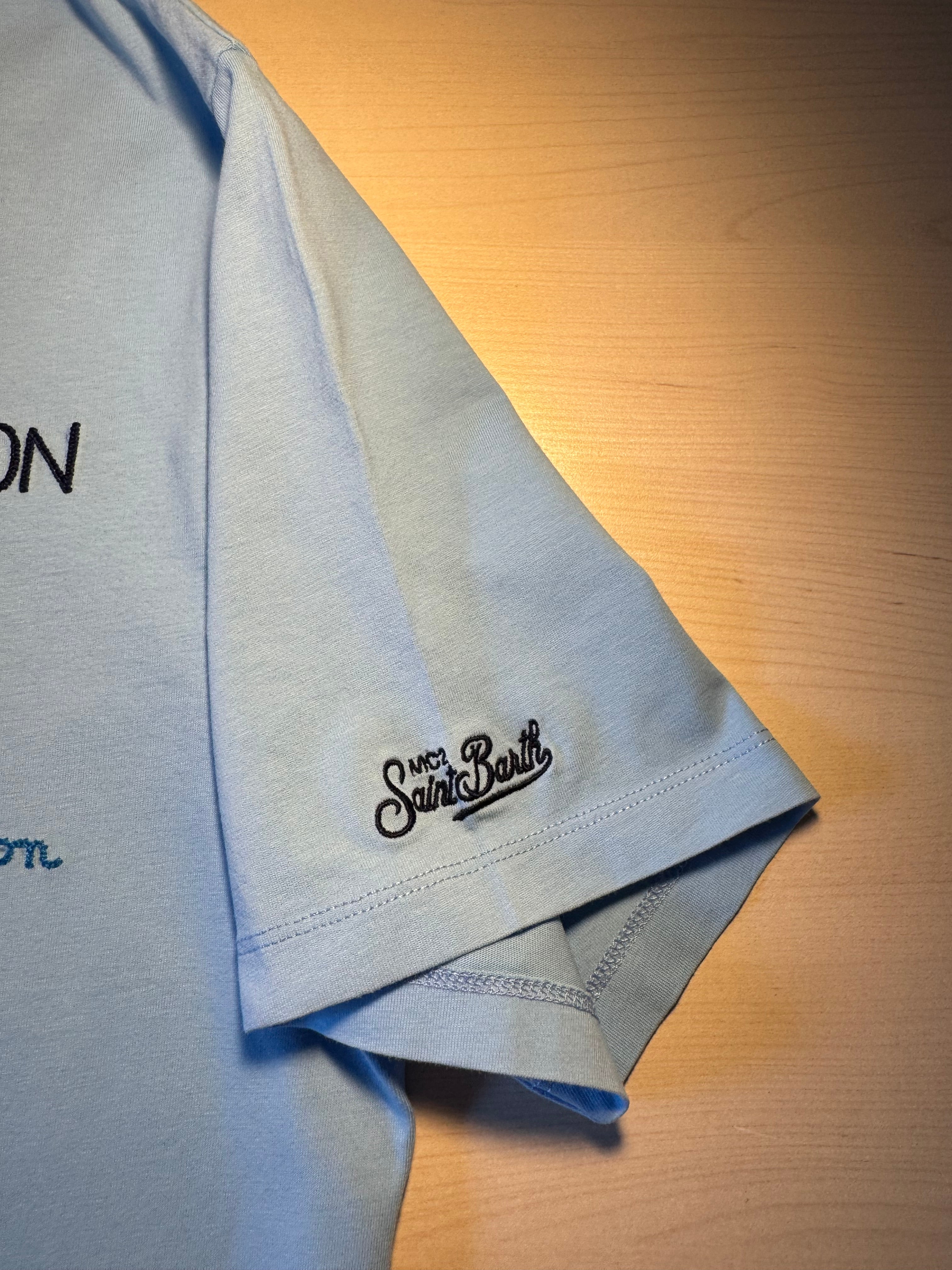Maglia Saint Barth "Gin Lemon" azzurra