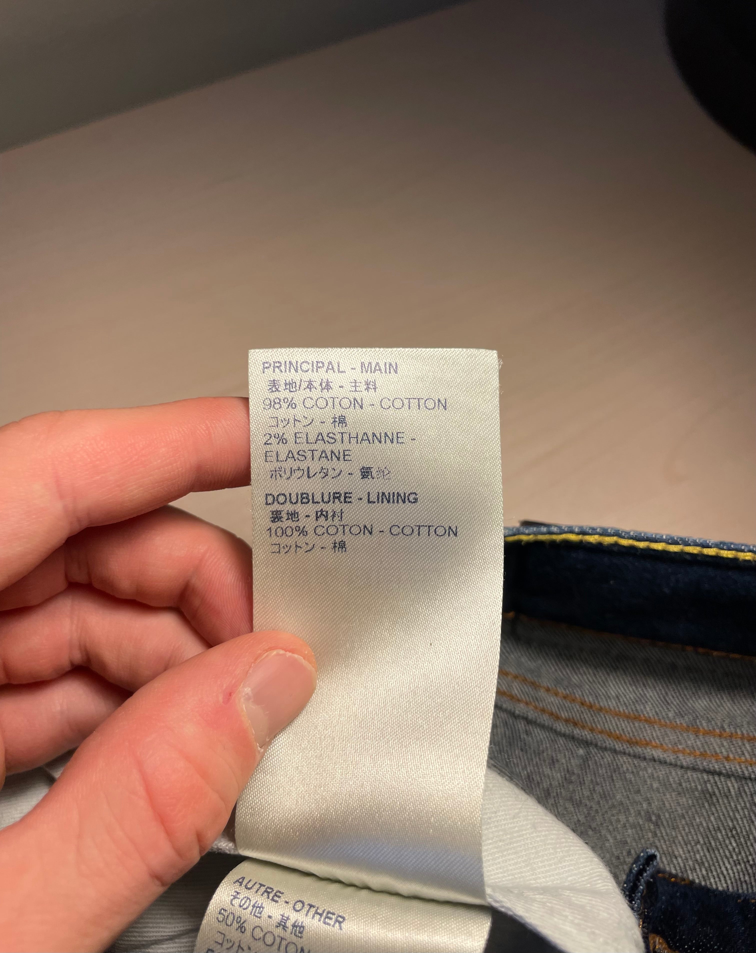 Jeans Louis Vuitton Slim Stretch blu
