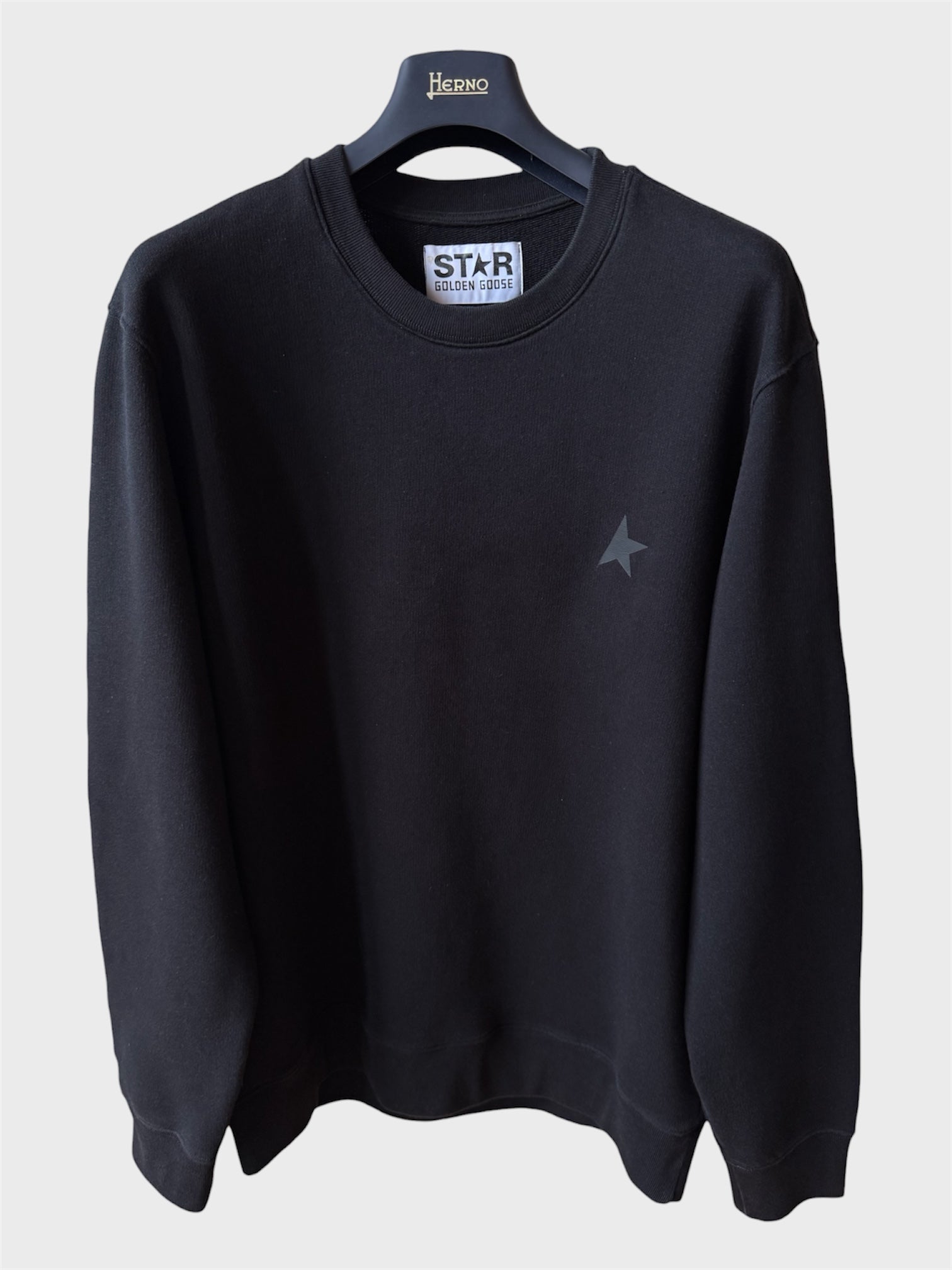 Felpa Golden Goose Star nera stella nera