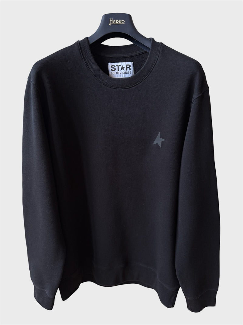Felpa Golden Goose Star nera stella nera
