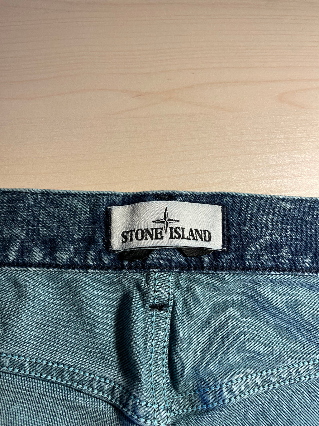 Jeans Stone Island L34, Type SL blu maculato