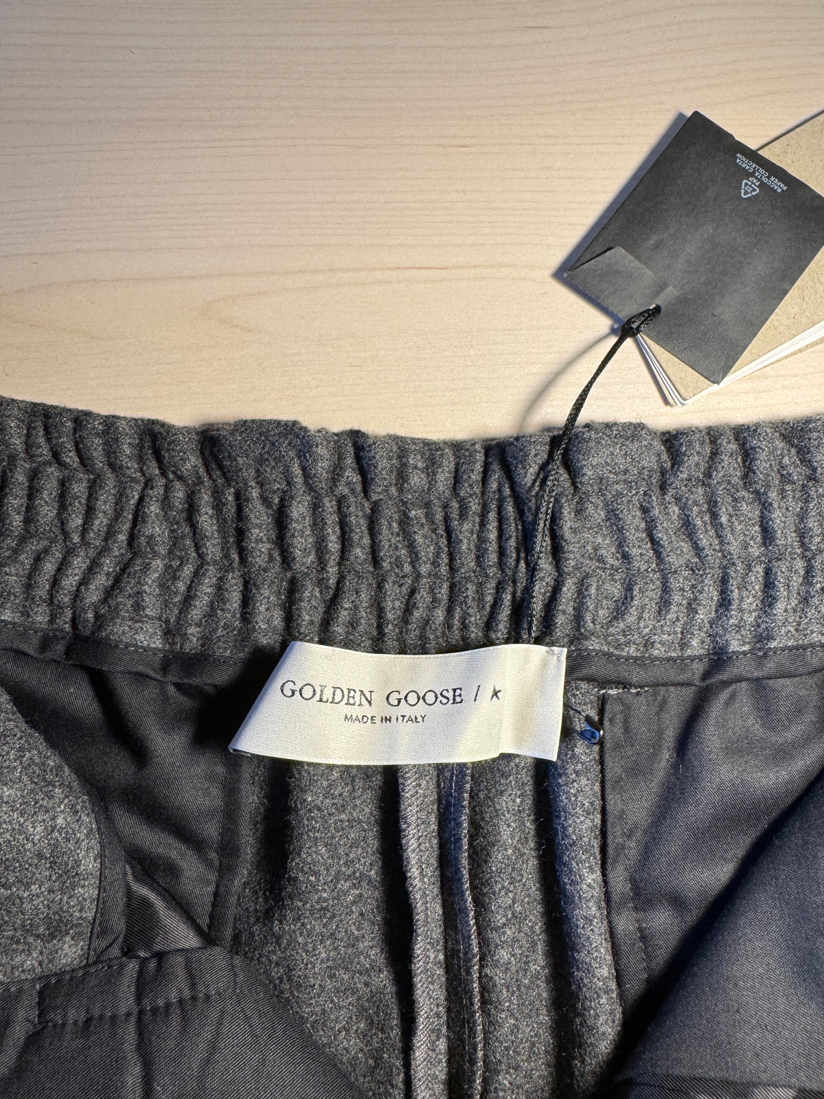 Pantaloni Golden Goose lana grigi