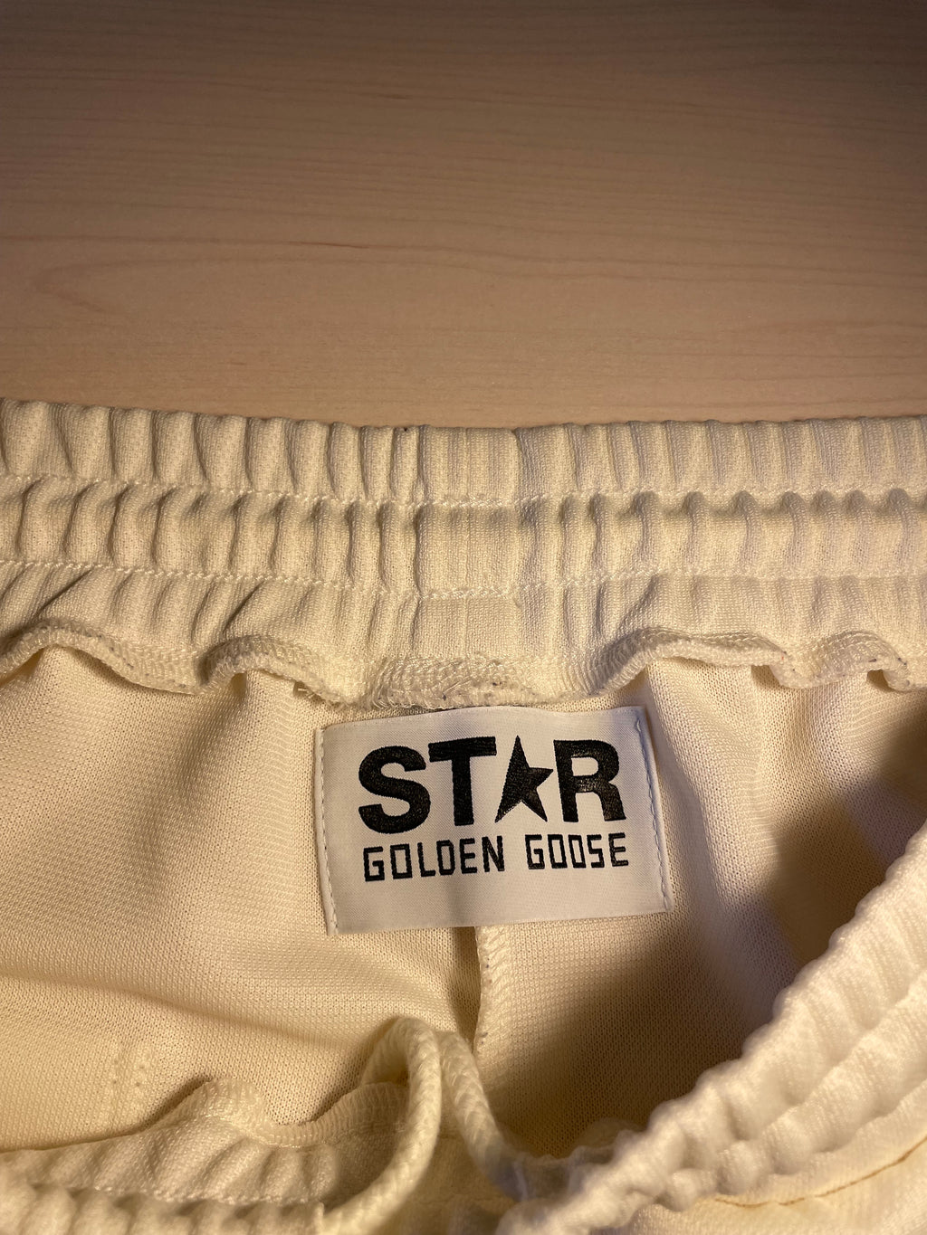 Pantaloni Golden Goose star jogging bianchi stelline laterali