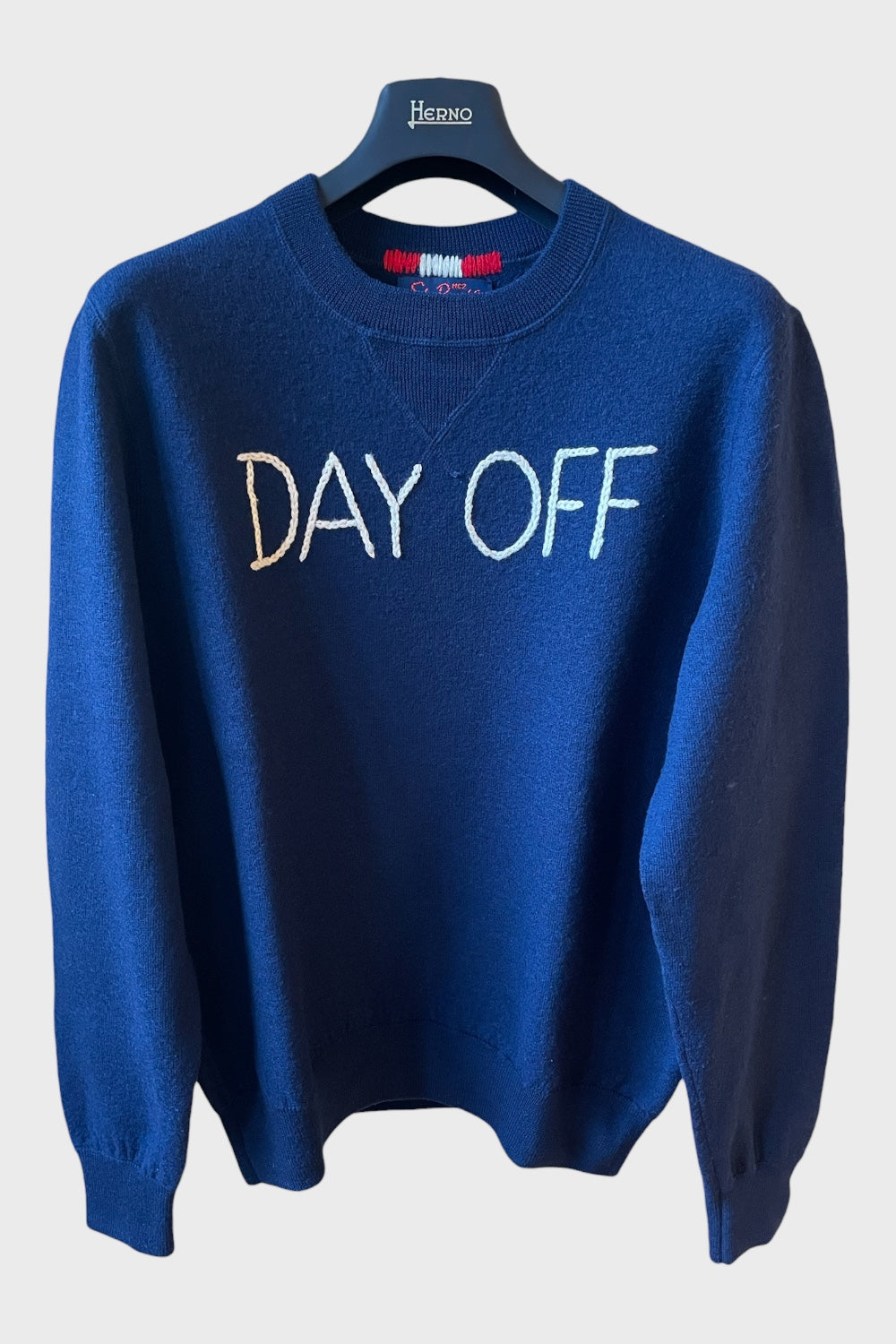 Maglione Saint Barth "Day Off" blu