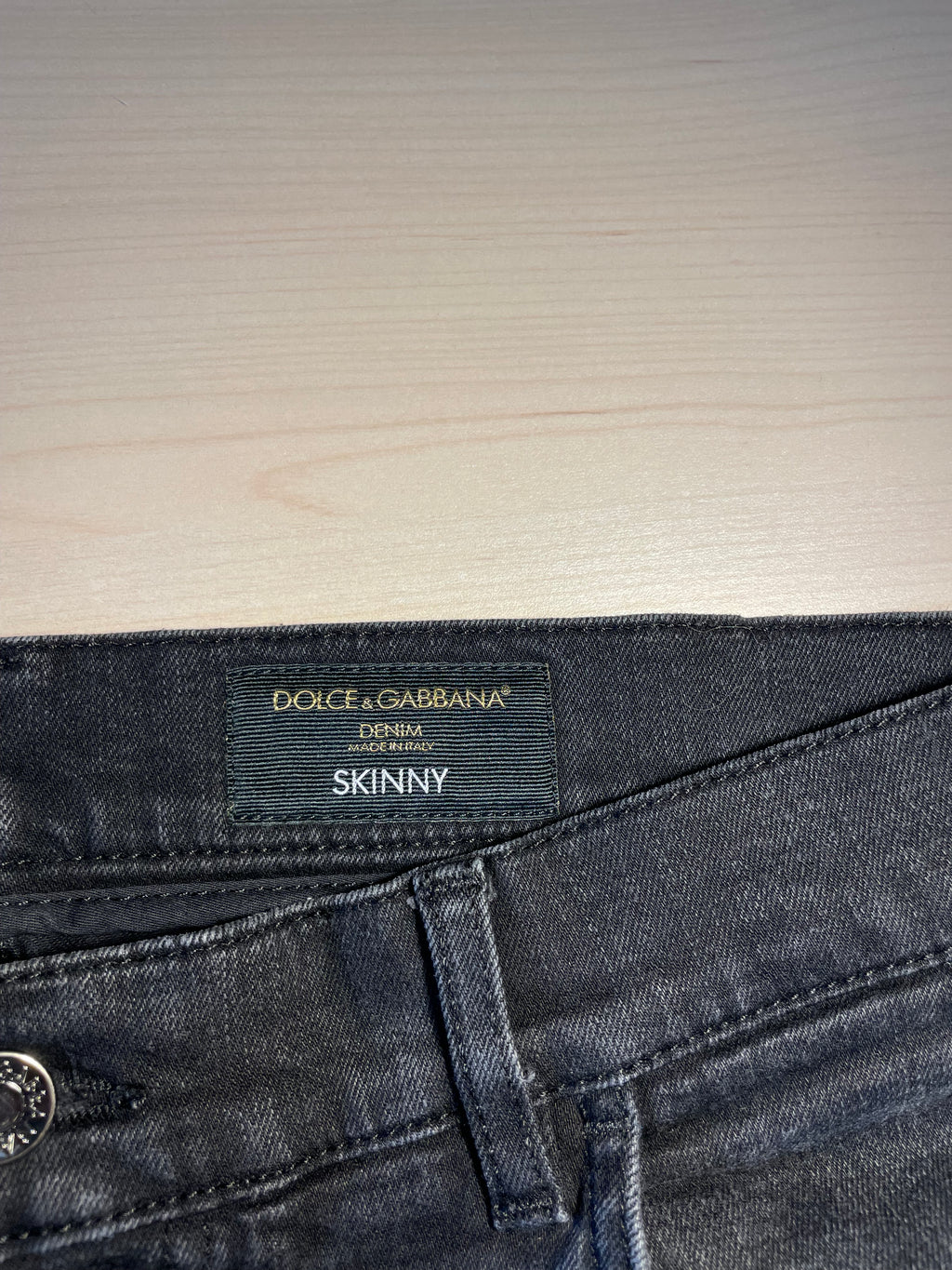 Jeans Dolce e Gabbana Denim Skinny neri