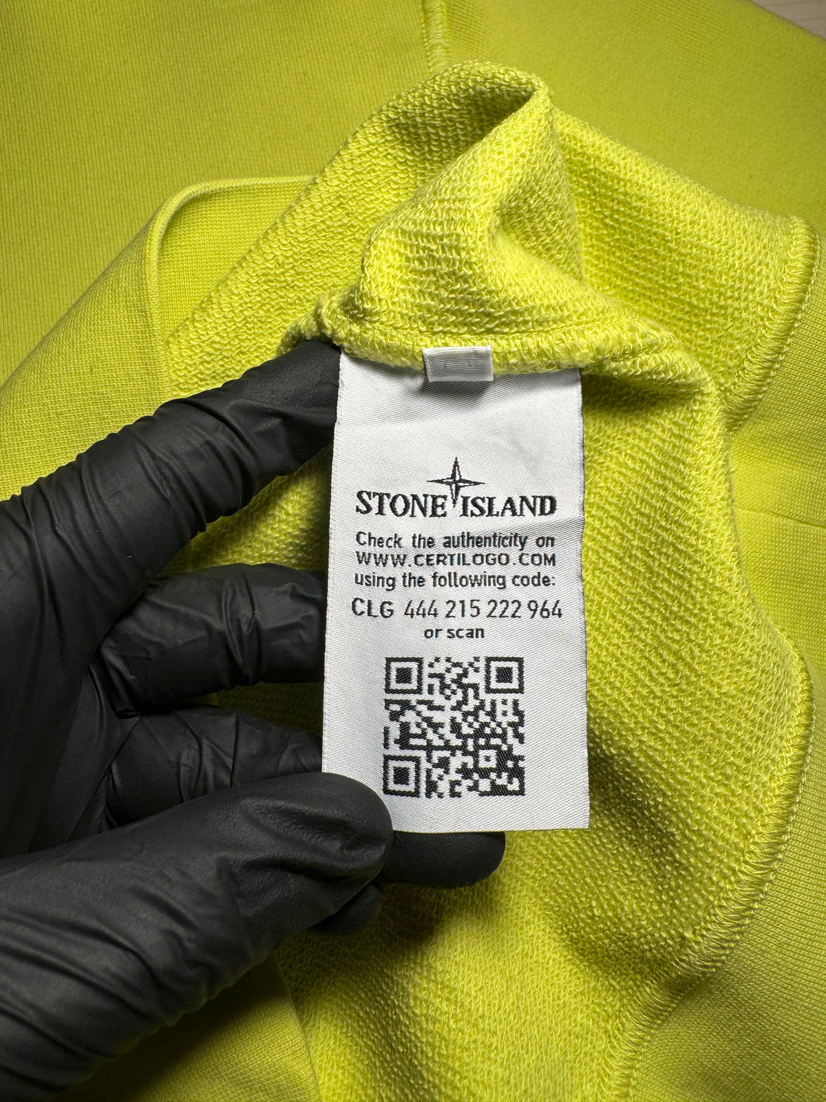 Felpa Stone Island giallo fluo