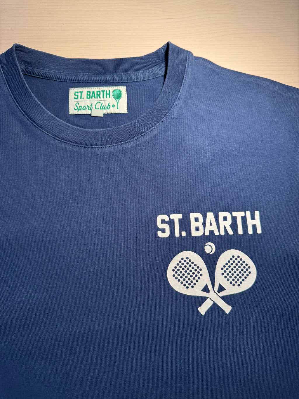 Maglia Saint Barth "Padel Is My Second Life” blu