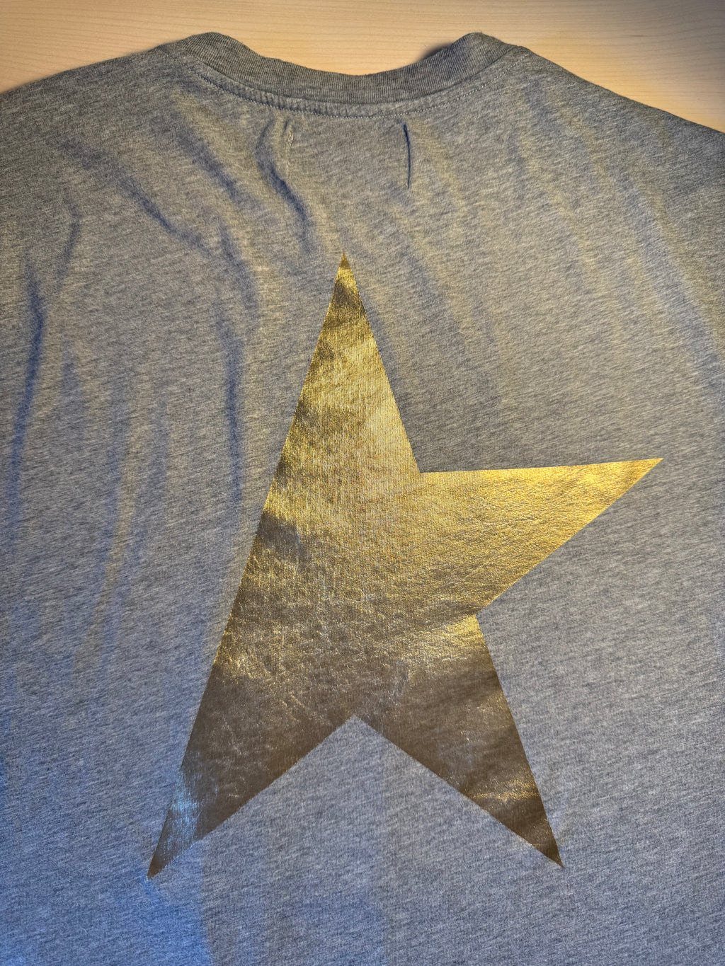 Maglia Golden Goose Star grigia stella oro retro tg XL