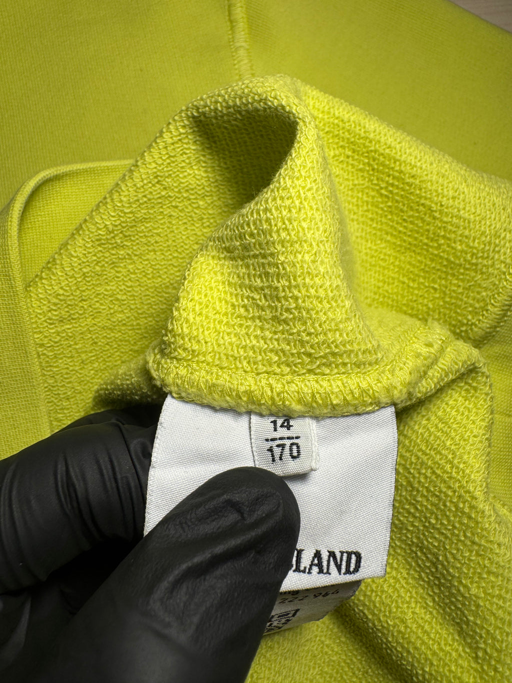Felpa Stone Island giallo fluo