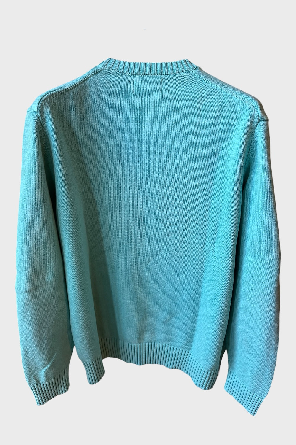 Maglione Saint Barth azzurro "Peace in St. Barth"