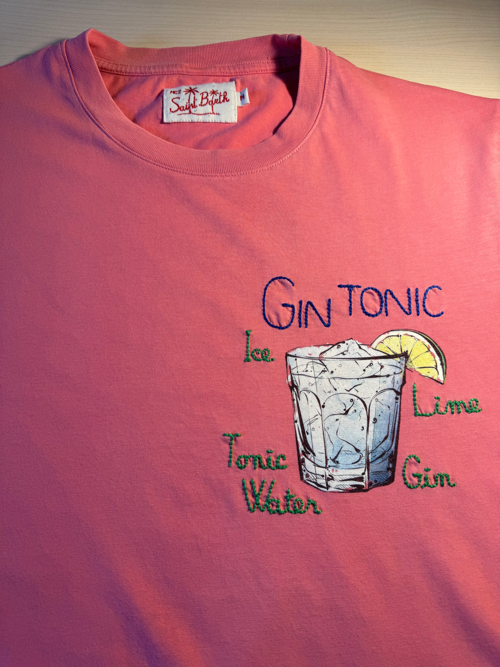Maglia Saint Barth "Gin Tonic” rosa