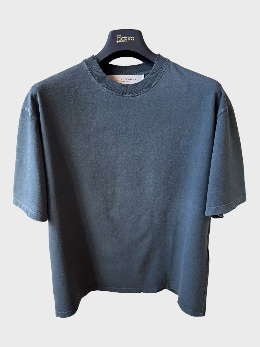 Maglia Golden Goose nero lavato “Golden” retro - Jersey Capsule
