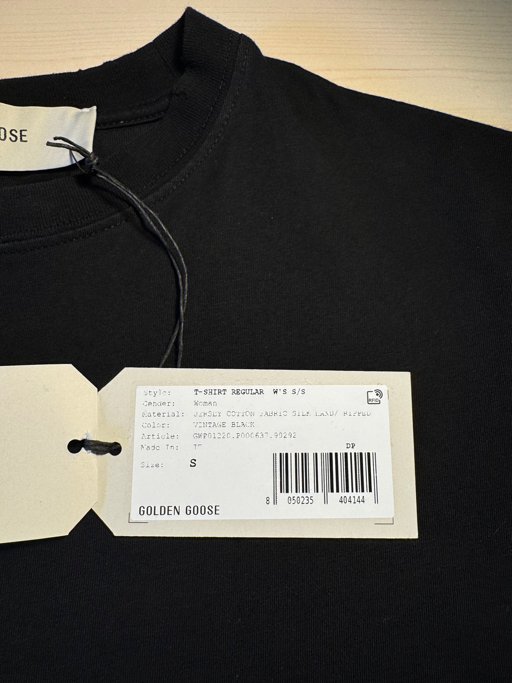 Maglia Golden Goose nera trattamento distressed