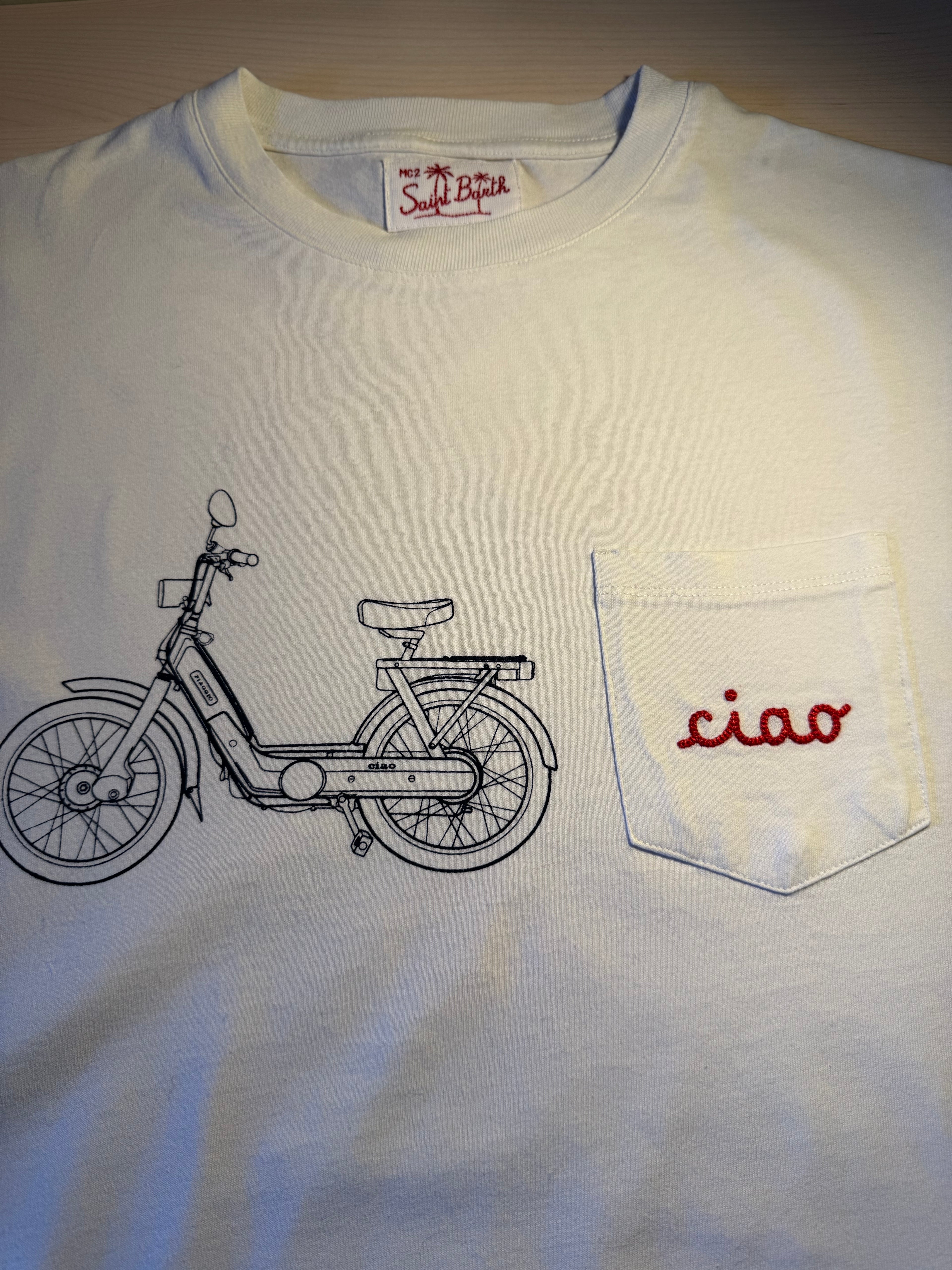 Maglia Saint Barth "Ciao” Bianca