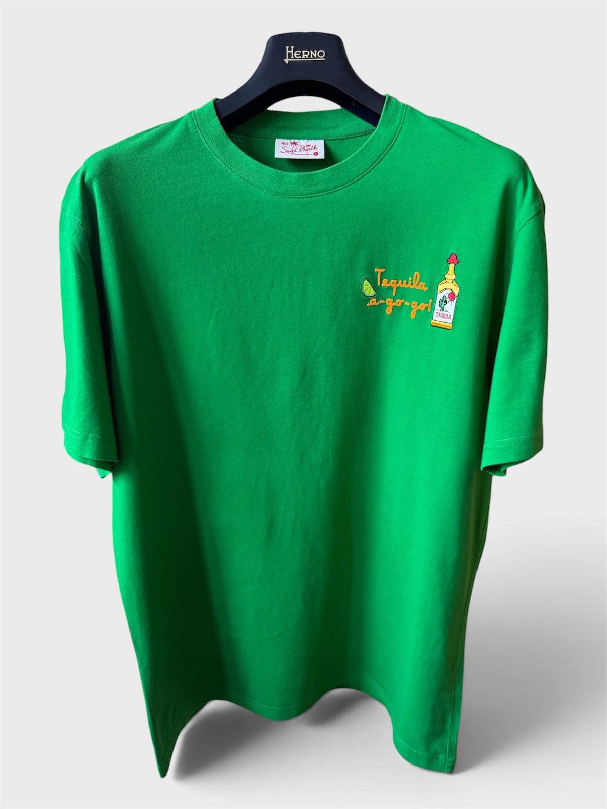 Maglia Saint Barth "Tequila a Go-Go” verde