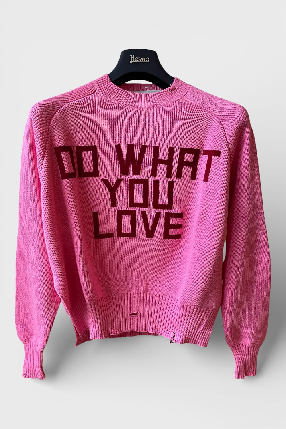 Maglione Golden Goose rosa "Do what you love"