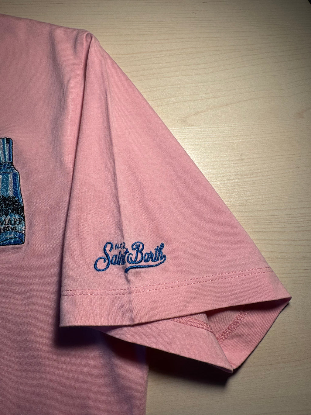 Maglia Saint Barth "For Me With Gin Mare Please” rosa