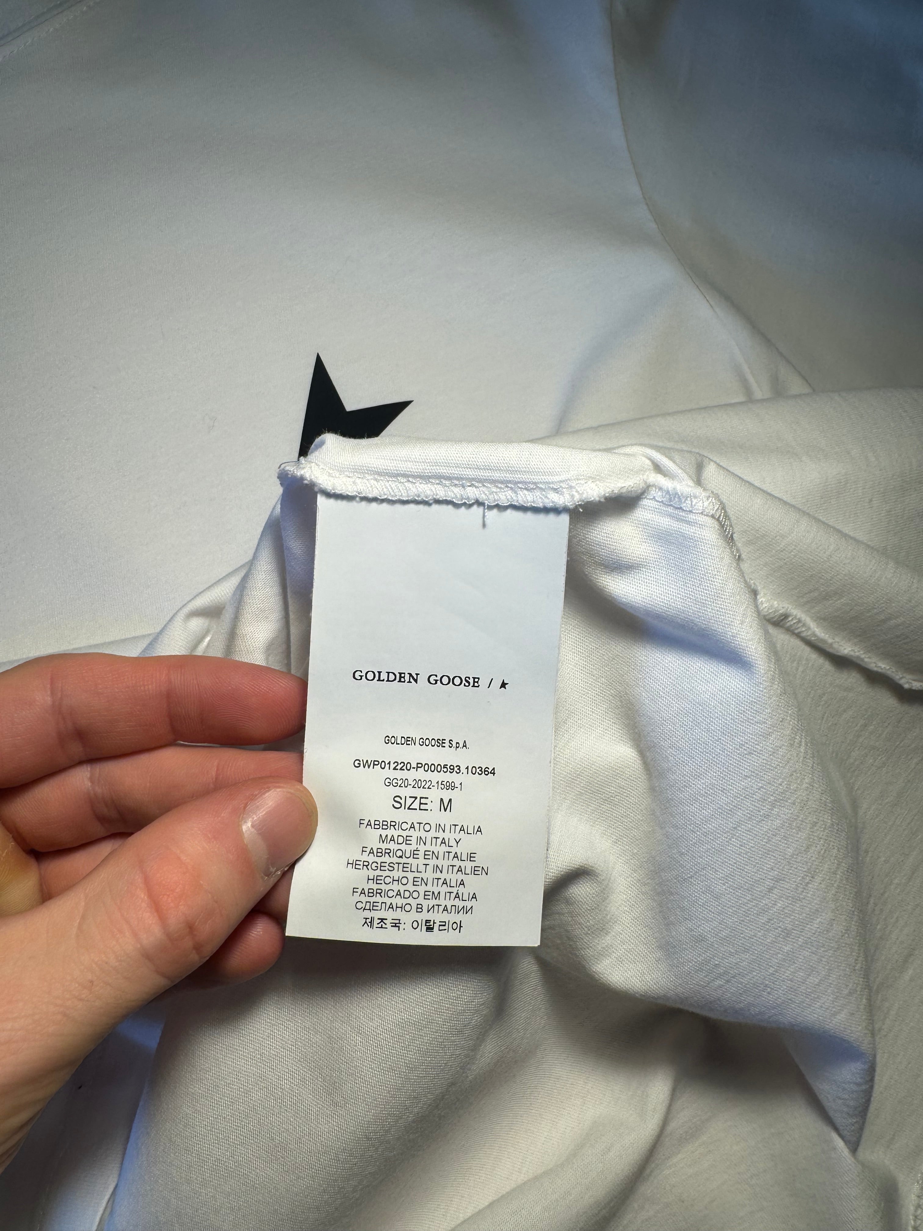 Maglia Golden Goose Star bianca stella nera