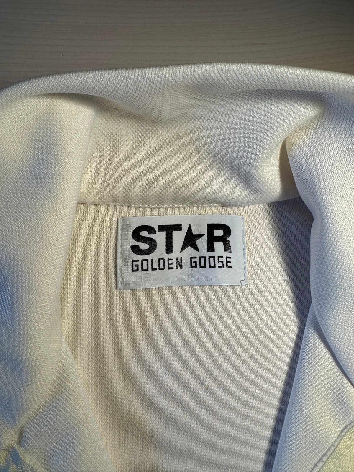 Felpa Golden Goose Star jogging bianca stelline laterali