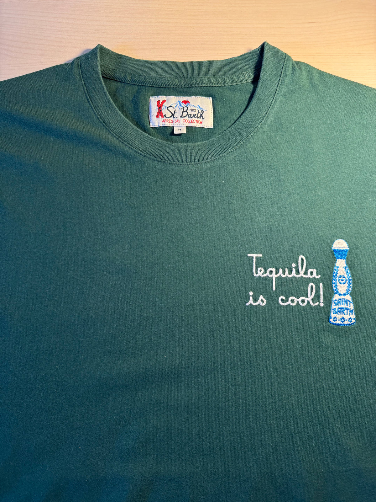 Maglia Saint Barth "Tequila Is Cool” verde