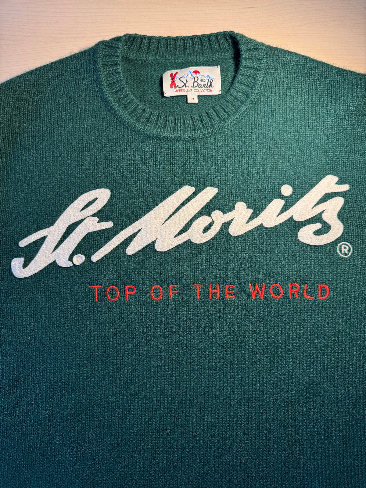Maglione Saint Barth "St. Moritz Top Of The World" verde