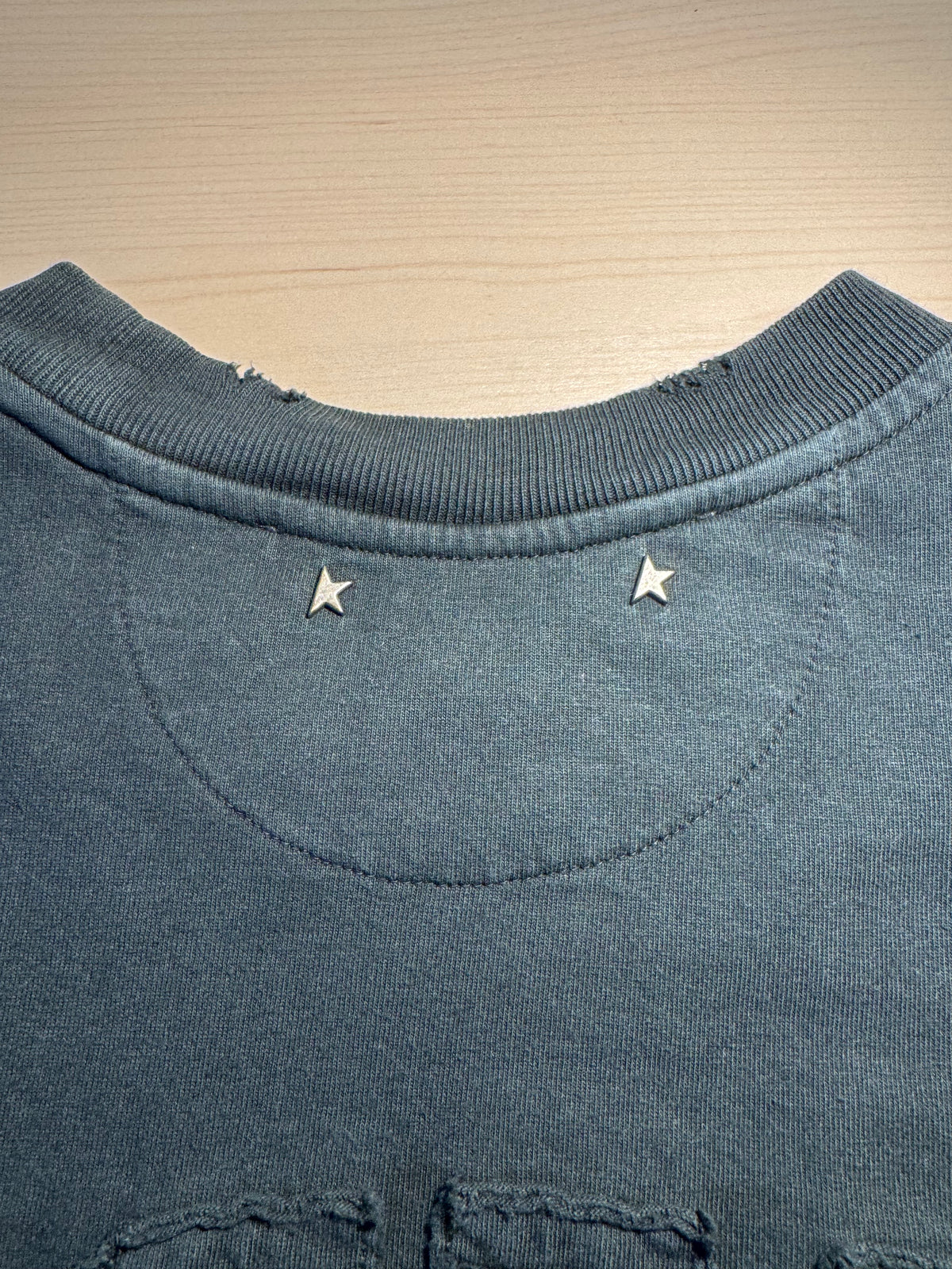 Maglia Golden Goose nero lavato “Golden” retro - Jersey Capsule
