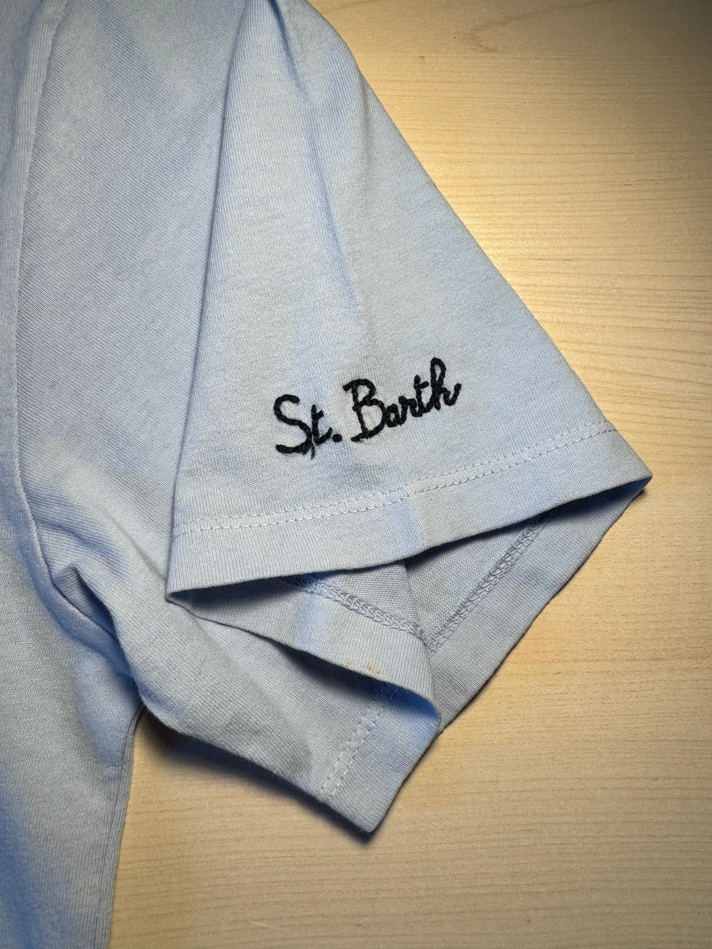 T-shirt Saint Barth "Long Island" azzurro