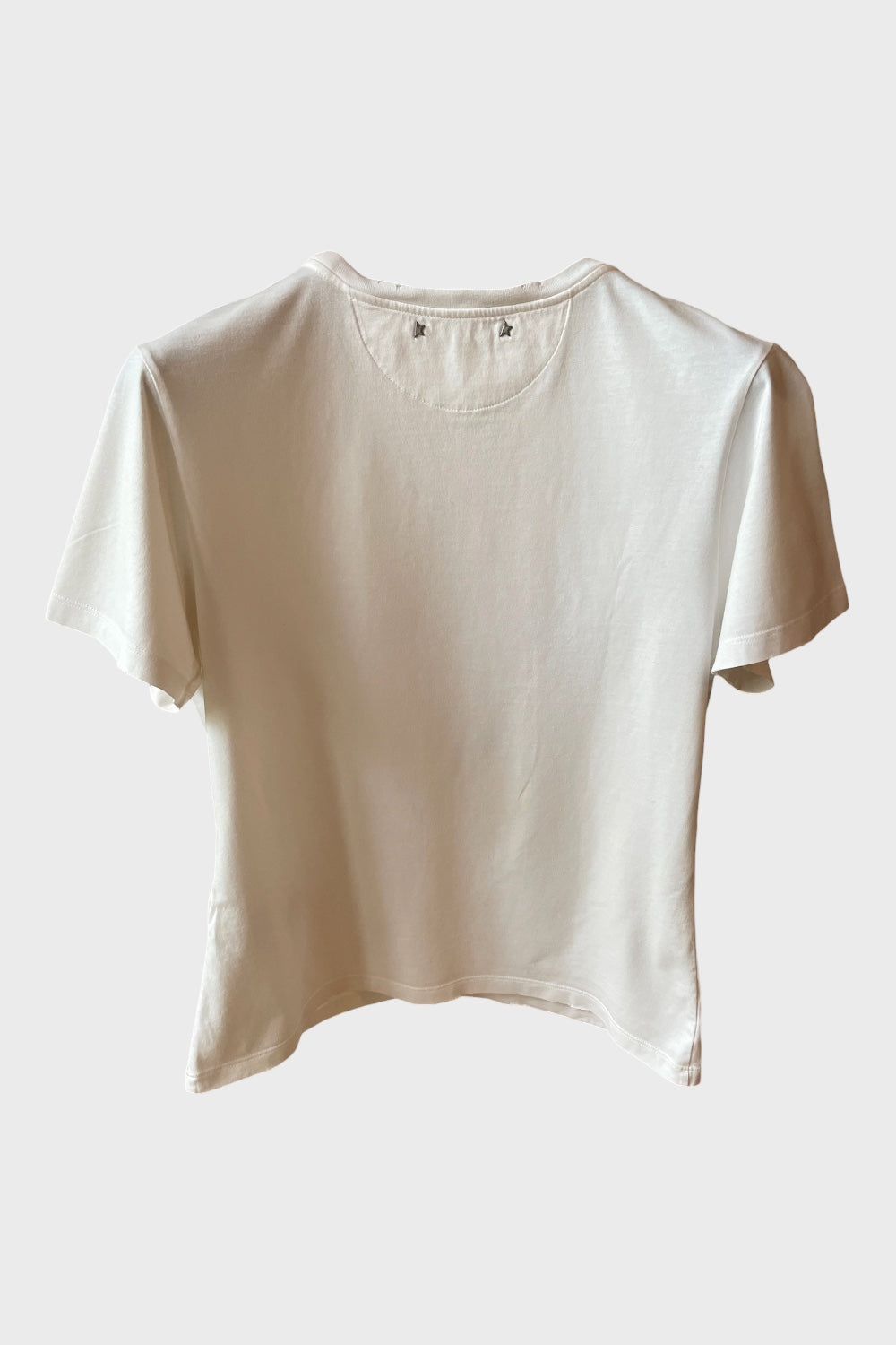 Maglia Golden Goose bianca trattamento distressed