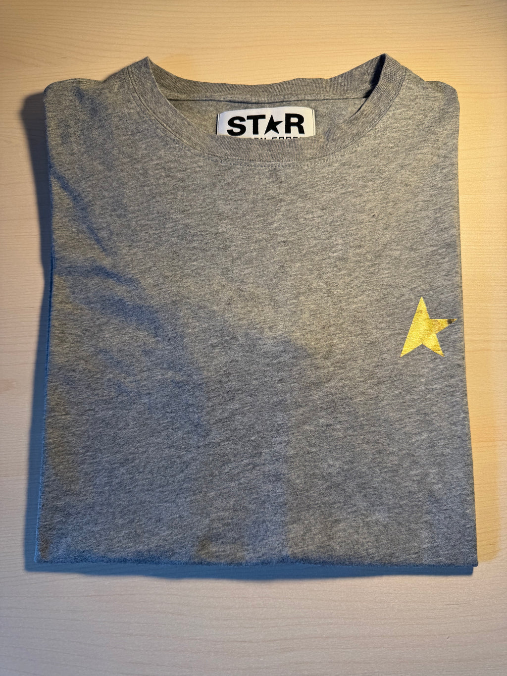 Maglia Golden Goose Star grigia stella oro