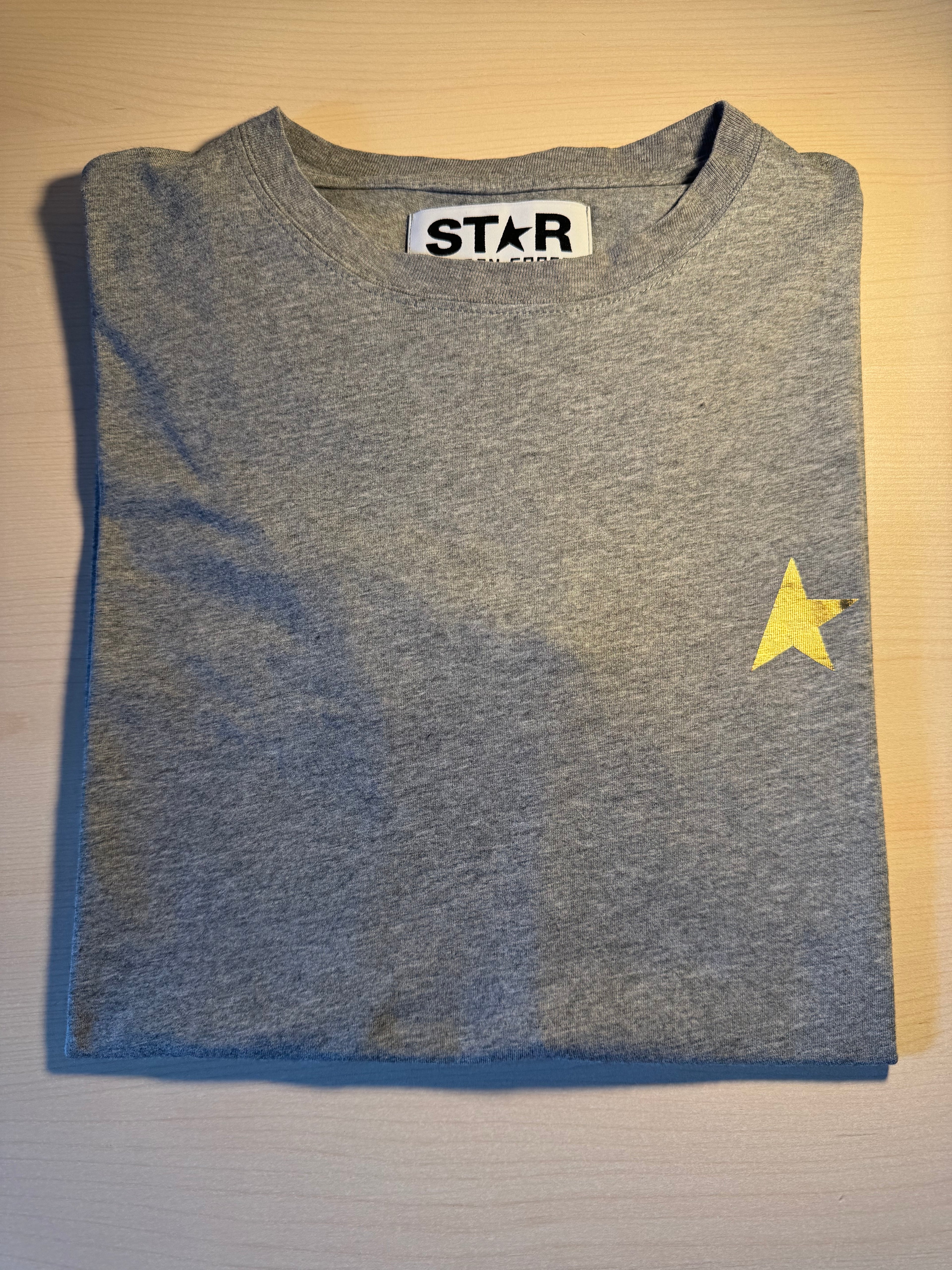 Maglia Golden Goose Star grigia stella oro