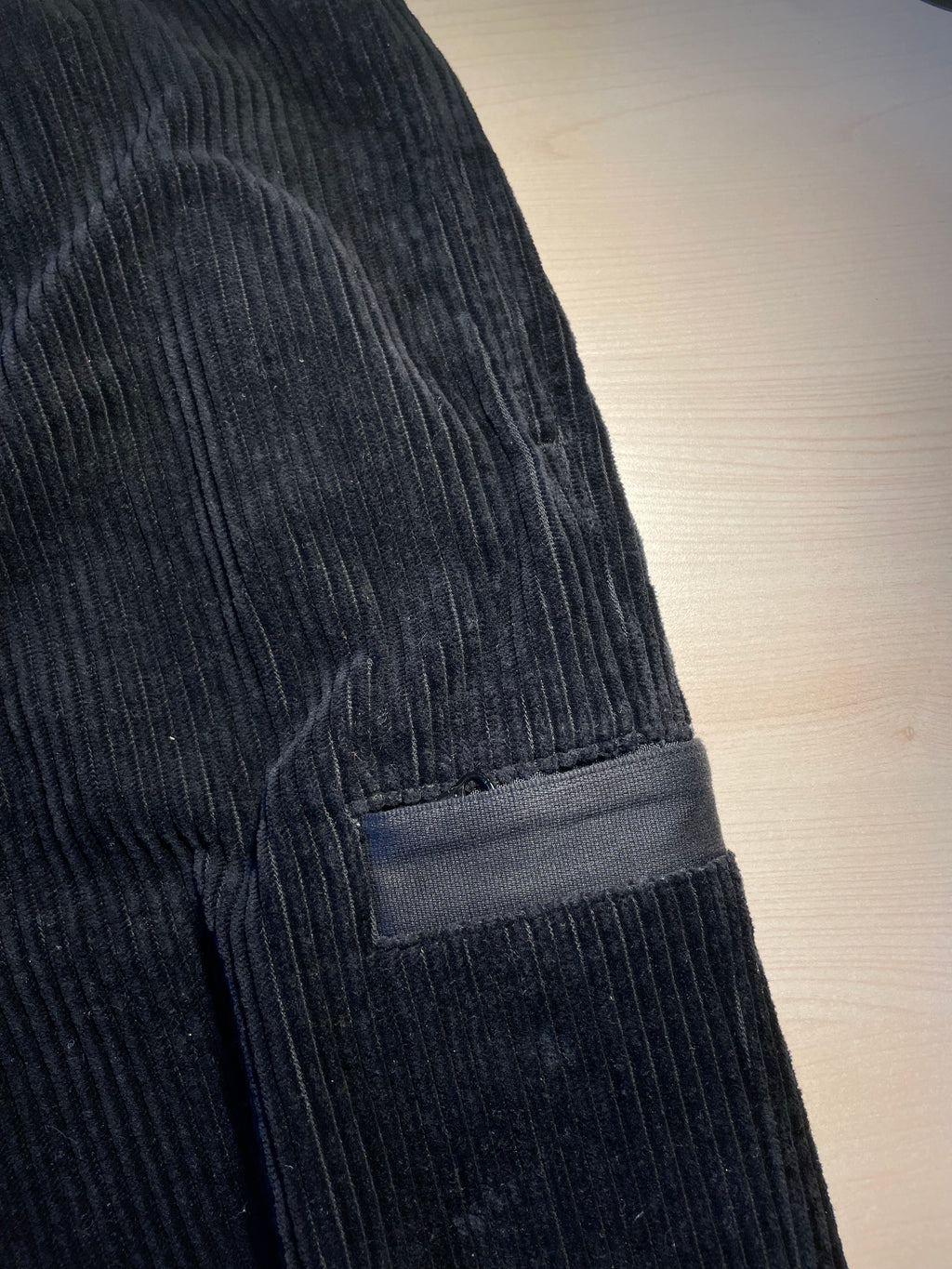 Pantaloni Stone Island neri in velluto